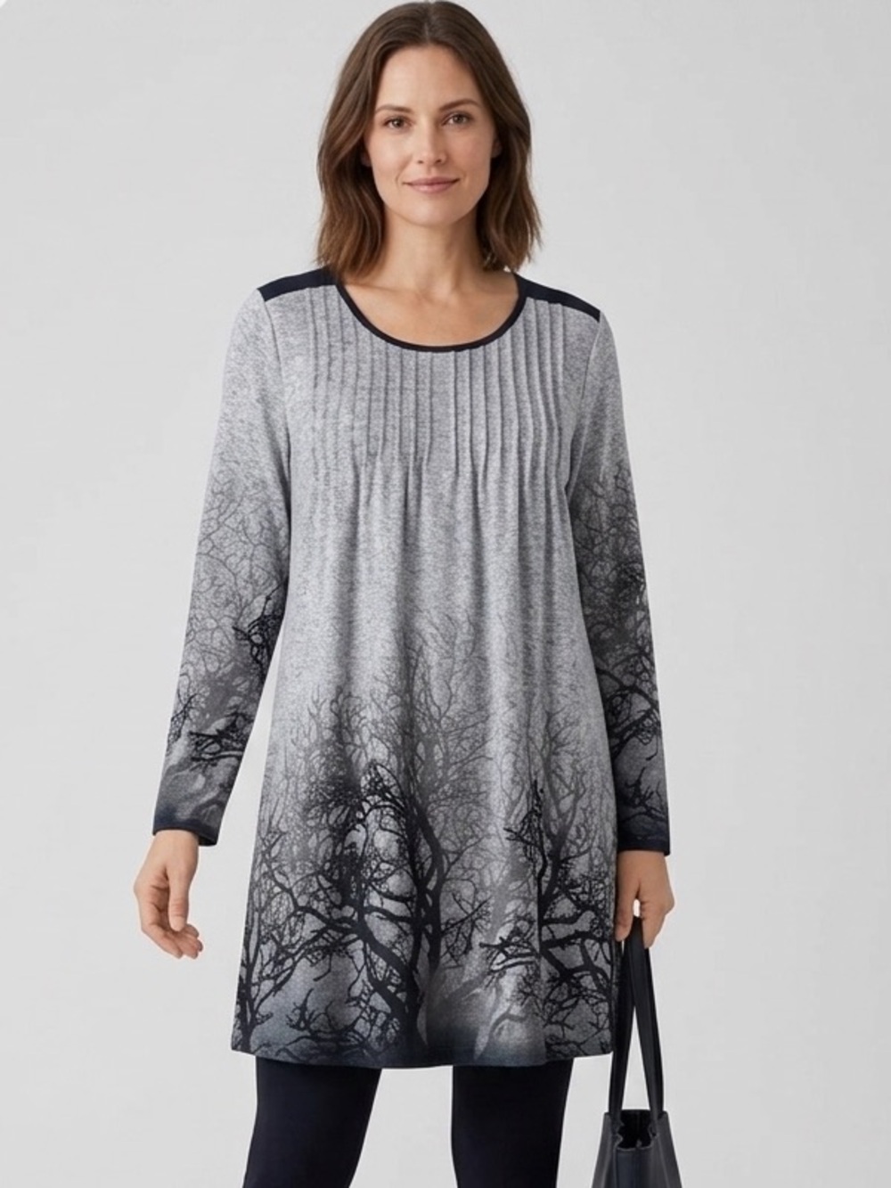 Grey and Black Tunic top